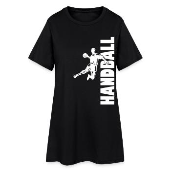 Joueur de handball Ballon de handball Jeu de handball - Robe T-shirt Femme - noir - Devant