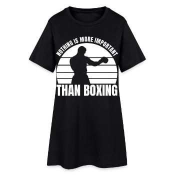 Rien n’est aussi important que la boxe - Robe T-shirt Femme - noir - Devant