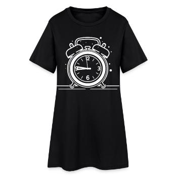 Croquis du réveil - Robe T-shirt Femme - noir - Devant