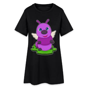 Caterpillar Angel Wings - Women’s T-Shirt Dress - black - Front