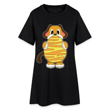 Dog Easter Easter Egg - Women’s T-Shirt Dress - black - Front