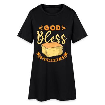 Amateur de pain de maïs - Robe T-shirt Femme - noir - Devant