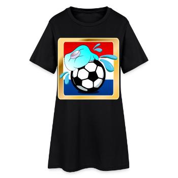 HOLLANDE - FOOTBALL HOT SUMMER PAYS-BAS - Robe T-shirt Femme - noir - Devant