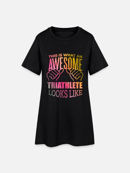 Triathlon Triathlon Triathlon - Robe T-shirt Femme - noir