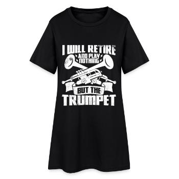 Trompettes Papy - Robe T-shirt Femme - noir - Devant