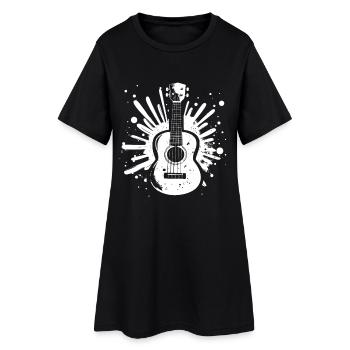 Ukulélé Street Art - Robe T-shirt Femme - noir - Devant
