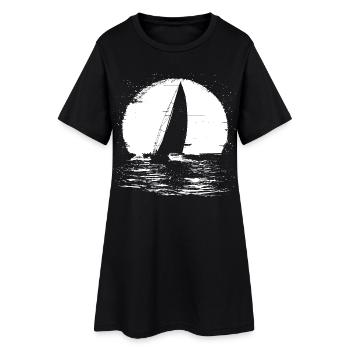 Sailboat - Women’s T-Shirt Dress - black - Front