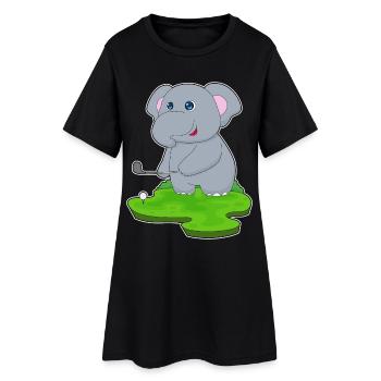 Elephant Golf Golf Clubs - Robe T-shirt Femme - noir - Devant