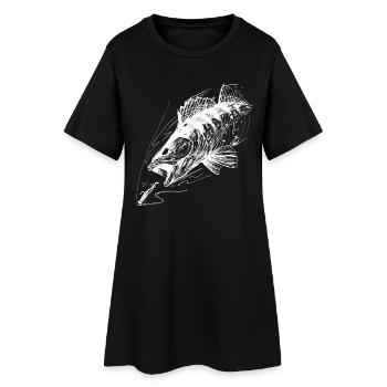 Poisson de vie ! - T-shirt de pêche Zander Attack 2 W - Robe T-shirt Femme - noir - Devant