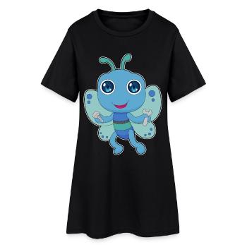Butterfly Mechanic Wrench - Women’s T-Shirt Dress - black - Front