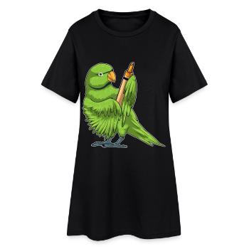 Parrot Student Crayon School - Women’s T-Shirt Dress - black - Front
