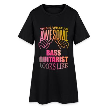 guitare basse - Robe T-shirt Femme - noir - Devant