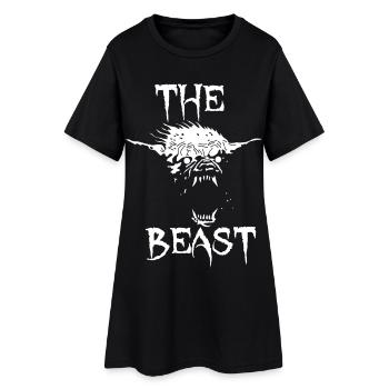 La bête - Robe T-shirt Femme - noir - Devant