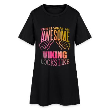 Viking - Robe T-shirt Femme - noir - Devant