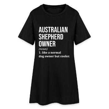 Berger australien - Robe T-shirt Femme - noir - Devant
