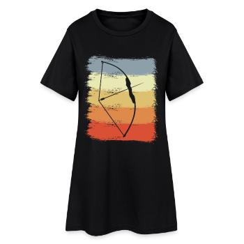 Arc et flèche vintage - Robe T-shirt Femme - noir - Devant