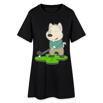 Clubs de golf pour chiens - Robe T-shirt Femme - noir - Devant