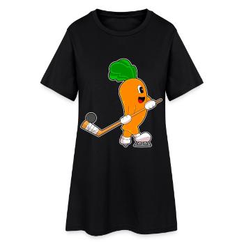 Carrot Bâton de Hockey sur Glace - Robe T-shirt Femme - noir - Devant