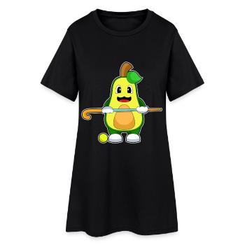 Avocado Gazon Hockey Stick - Robe T-shirt Femme - noir - Devant