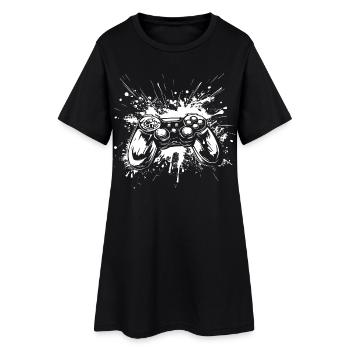 Manettes de jeu - Robe T-shirt Femme - noir - Devant