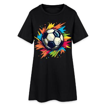 Football Graffiti - Robe T-shirt Femme - noir - Devant
