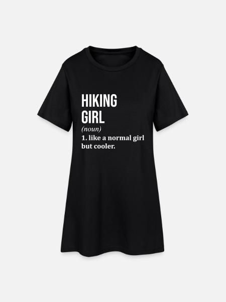 Randonnée Randonnée Randonnée - Robe T-shirt Femme - noir