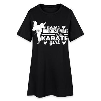 Karate Girls - Women’s T-Shirt Dress - black - Front