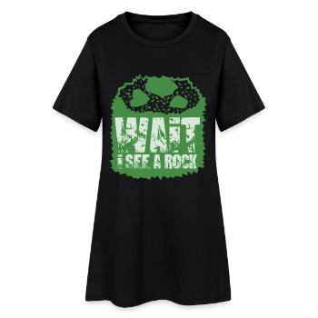 Cadeau géologue géologie - Robe T-shirt Femme - noir - Devant