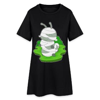 Caterpillar Halloween Mummy - Women’s T-Shirt Dress - black - Front