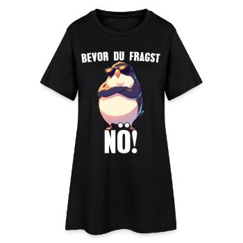 Before you ask: Nope! Sarcasm Comic Penguin - Women’s T-Shirt Dress - black - Front