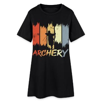 Archerie - Robe T-shirt Femme - noir - Devant