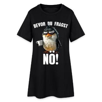 Before you ask: Nope! Sarcasm Penguin Comic - Women’s T-Shirt Dress - black - Front