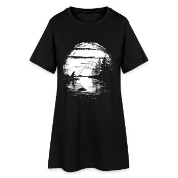 Angling - Women’s T-Shirt Dress - black - Front