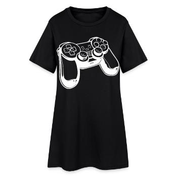 Game Controller Skizze - Frauen T-Shirt-Kleid - Schwarz - Vorne