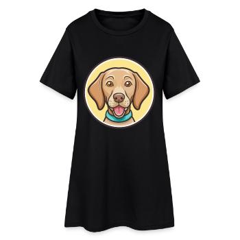hongrois Vizsla chien race dessin animé Kawaii Clipart - Robe T-shirt Femme - noir - Devant