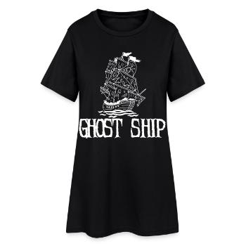 Ghost Ship - Women’s T-Shirt Dress - black - Front