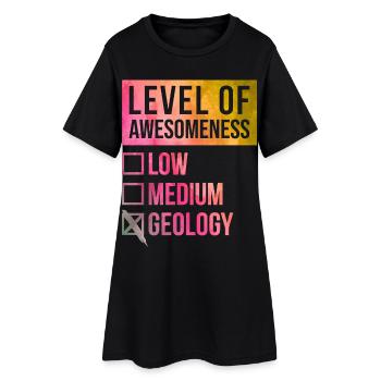 Géologie Géologie Géologie - Robe T-shirt Femme - noir - Devant