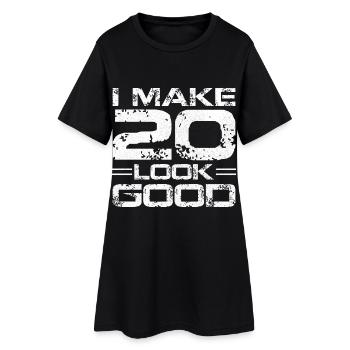 Je fais en sorte que 20 ait l’air bien - Robe T-shirt Femme - noir - Devant