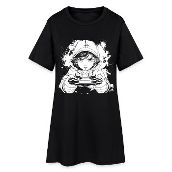 Gamer Anime Style - Robe T-shirt Femme - noir - Devant