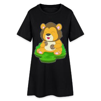 Lion Cookie - Robe T-shirt Femme - noir - Devant