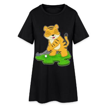 Tiger Golf Golf Clubs - Robe T-shirt Femme - noir - Devant