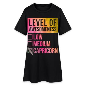 Capricorne - Robe T-shirt Femme - noir - Devant