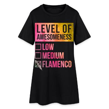 flamenco - Robe T-shirt Femme - noir - Devant