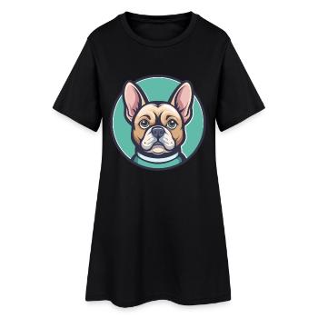 Braque Dupuy Dog Breed Cartoon Kawaii Clipart Pet - Women’s T-Shirt Dress - black - Front