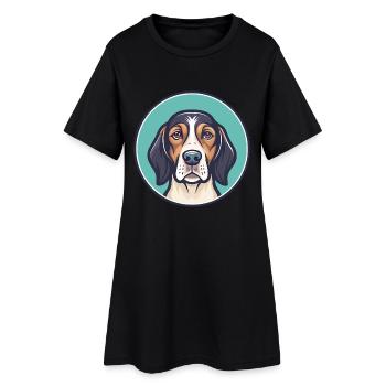 Bruno Jura Hound Hund Rasse Cartoon Kawaii Clipart - Frauen T-Shirt-Kleid - Schwarz - Vorne