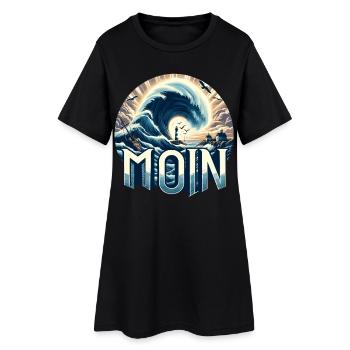 Bonjour Allemagne du Nord - Robe T-shirt Femme - noir - Devant