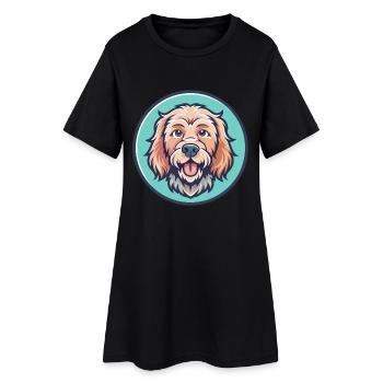 Griffon Fauve De Bretagne Race De Chien Dessin Animé Kawaii - Robe T-shirt Femme - noir - Devant