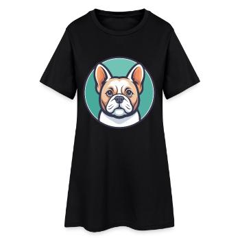Grand Anglo Francais Blanc Et Orange Dog Breed Pet - Women’s T-Shirt Dress - black - Front