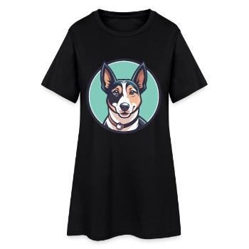 Hamiltonstovare Race Chien Dessin animé Kawaii Clipart - Robe T-shirt Femme - noir - Devant