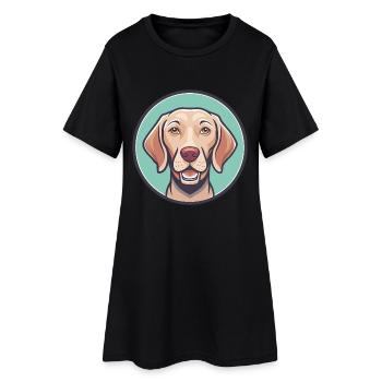 hongrois Vizsla chien race dessin animé Kawaii Clipart - Robe T-shirt Femme - noir - Devant